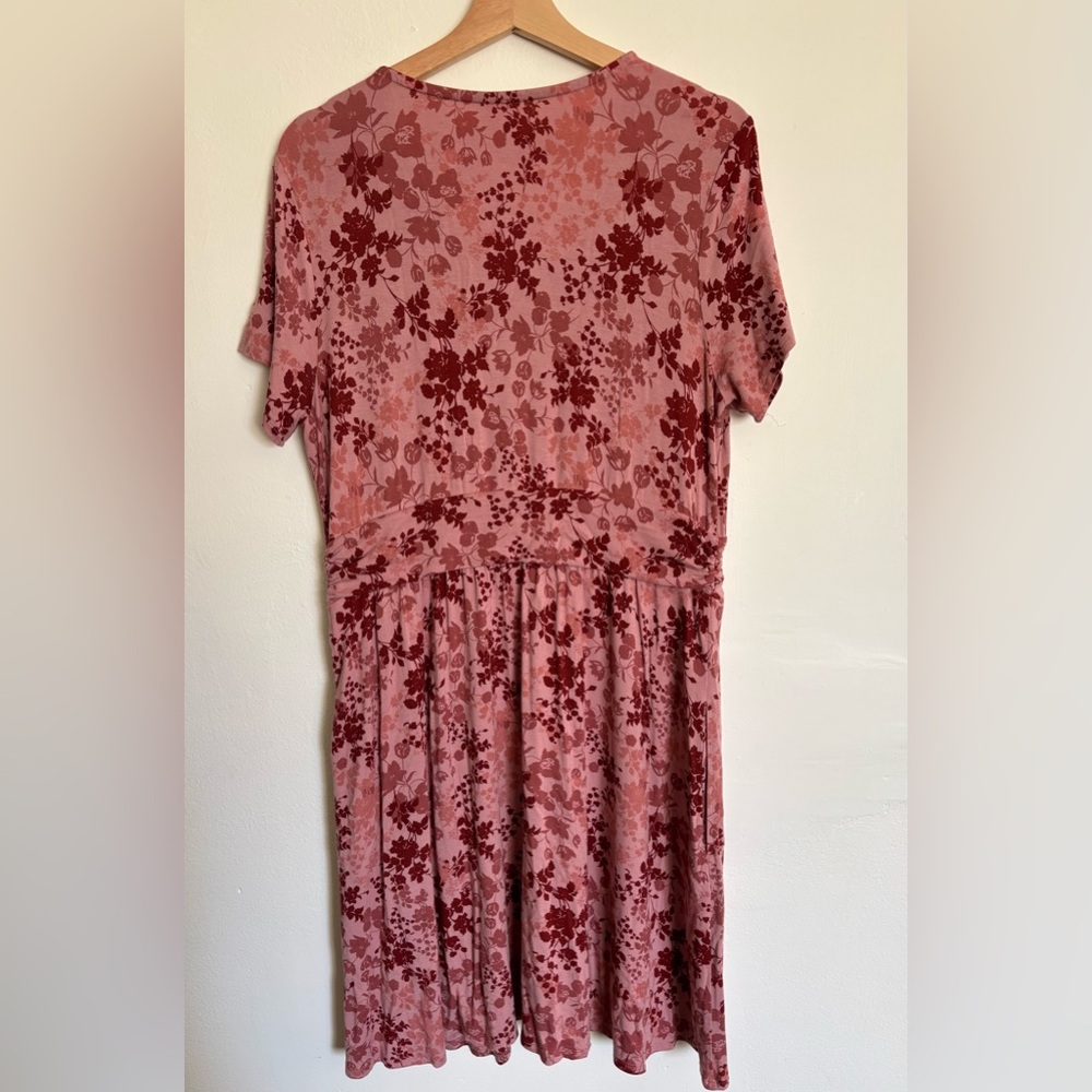 Soma Soft Jersey Knit V-neck Dress Large - Picture 4 of 10